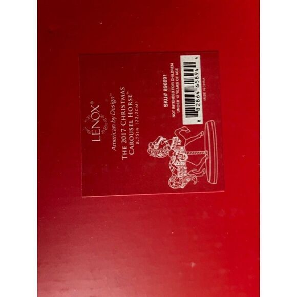 Lenox Christmas Sweet Treats Carousel Horse Figurine Annual Candy Canes 2017 NEW - Picture 3 of 3